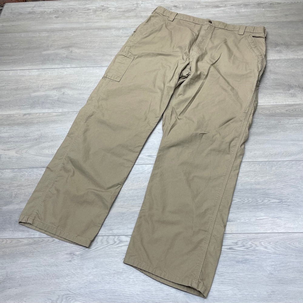 Carhartt Carpenter Pants Mens 40x32 Brown B151-DKH Loose Original Fit Dungaree